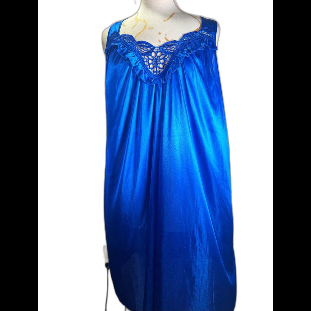 Lati Fashion Nightgown Size M Vintage 90's Satin Dreams Boudoir Chic Sleepwear